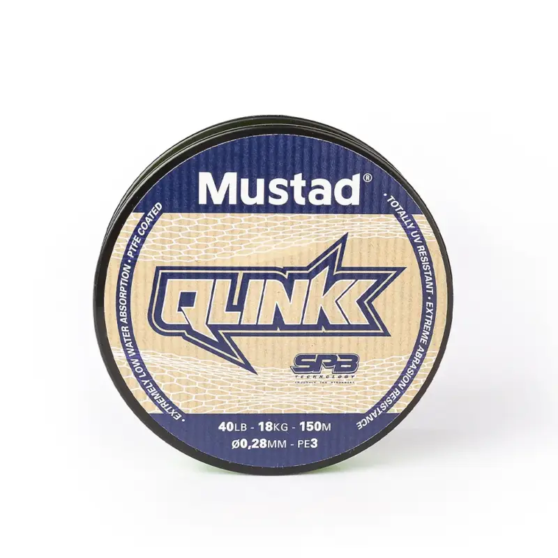 Discount Fir Mustad Qlink Braid, Chartreuse, 0.10mm, 150m