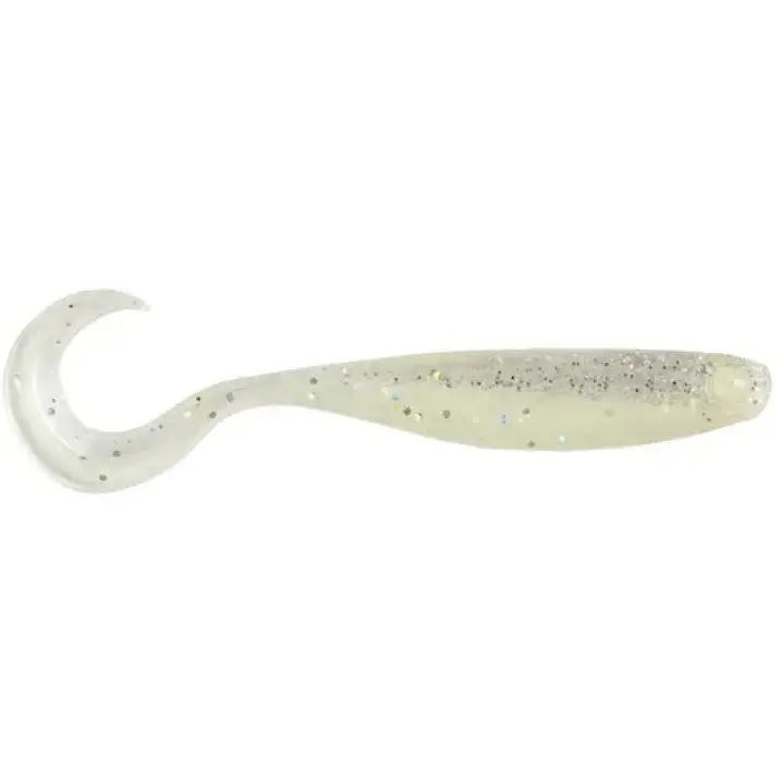 Shad Mustad Mezashi Cross Curly Tail, Luminous Magic, 9cm, 6buc Reducere de preț