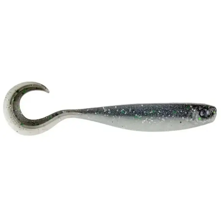 Lichidare de stoc Shad Mustad Mezashi Cross Curly Tail, Katakuchi Anchovy, 9cm, 6buc
