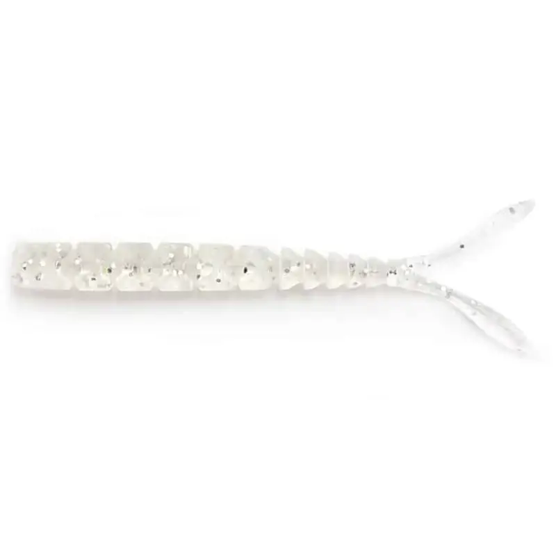 Ieftin Grub Mustad Aji Micro Pilo, Clear Silver Glitter, 5cm, 15buc