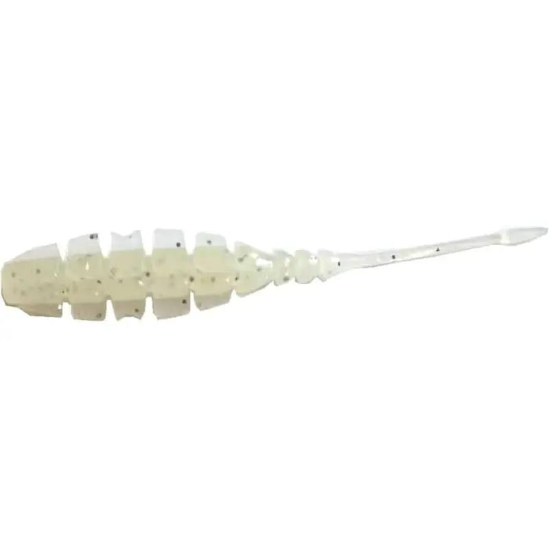 Grub Mustad Aji Micro Naf, White Glow Glitter, 5cm, 10buc Livrare expres
