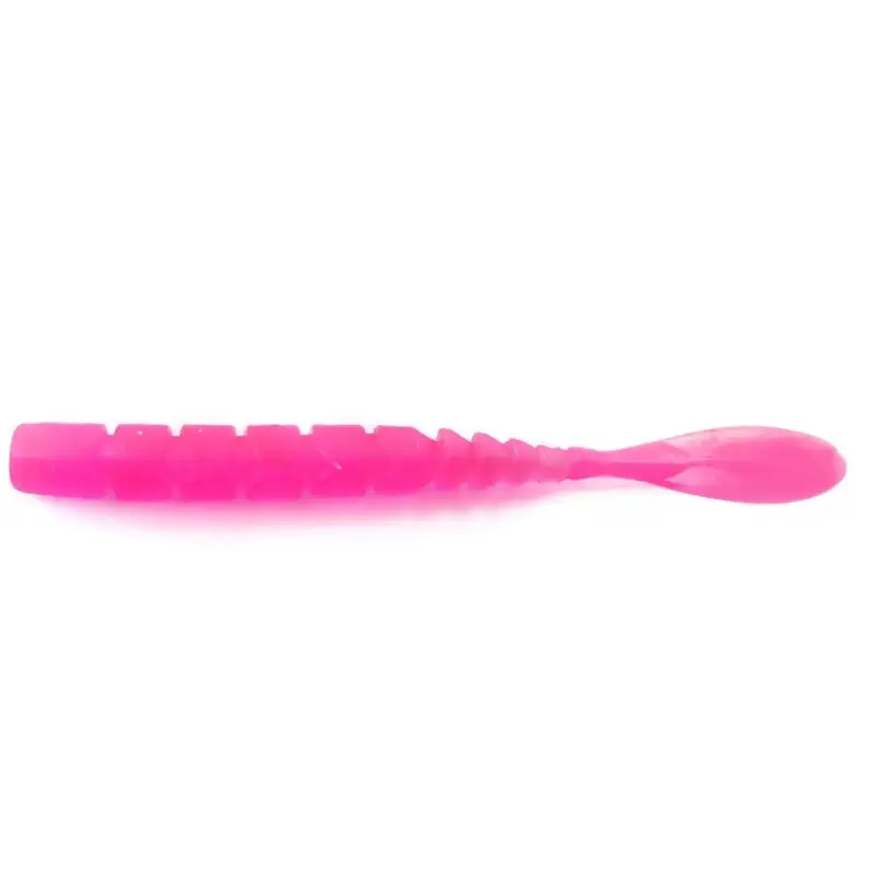 Ultima șansă Grub Mustad Aji Micro Fla, UV Clear Pink, 5cm, 15buc