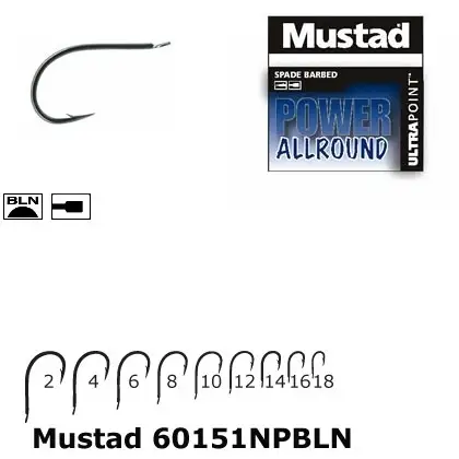 Carlig Mustad Power Allround, Cioc de Papagal, Nichel, 10buc/plic Chilipir