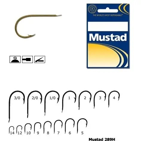Carlig Mustad Auriu M289H Cioc de Papagal, 10buc/plic Livrare rapidă