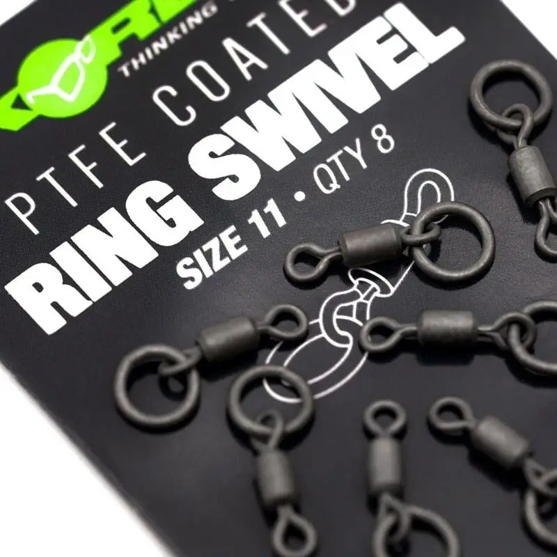 Reducere de preț Vartej Korda PTFE Coated Ring Swivel, 8buc/plic
