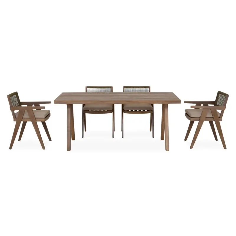 PERTH Set mobilier terasă/grădină, 4 scaune și masă Nu rata