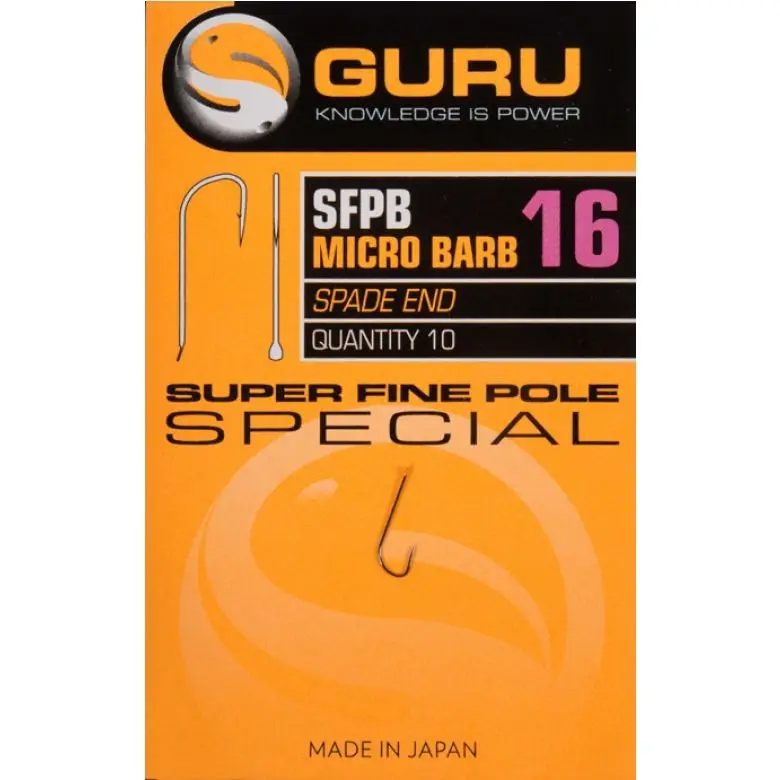 Livrare expres Carlig Guru Super Fine Pole Barbed, 10buc/plic