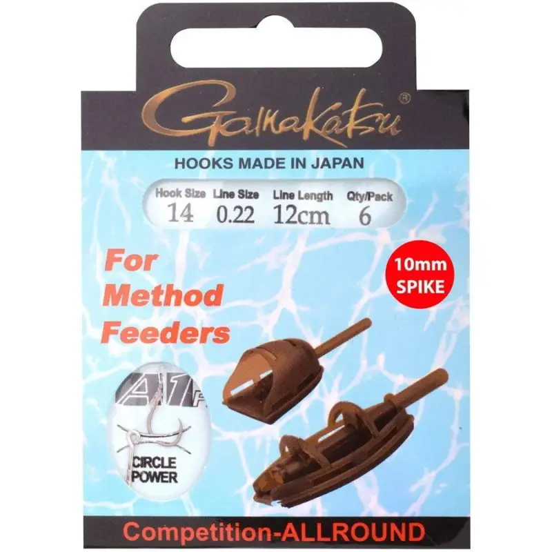 Ofertă limitată Montura Gamakatsu Method Hair, nr.10, 0.25mm, 6buc