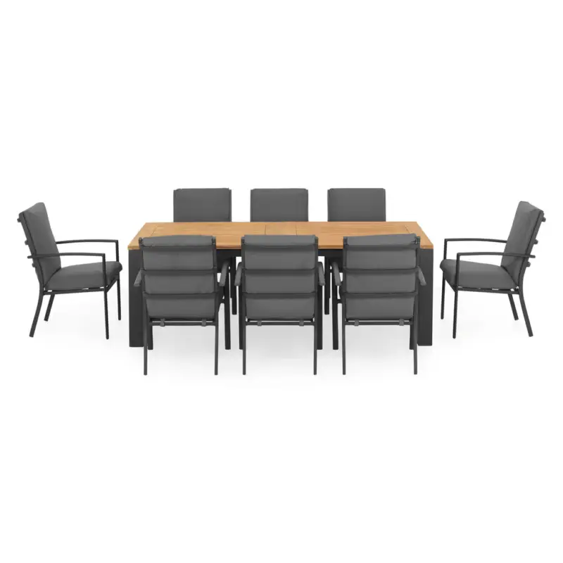 CLAY/TUSCANY Set mobilier terasă/grădină, 8 scaune și masă extensibilă Cumpără online