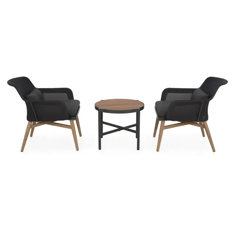 Cumpără online BEZIER Set mobilier terasă/grădină, 2 fotolii și măsuță