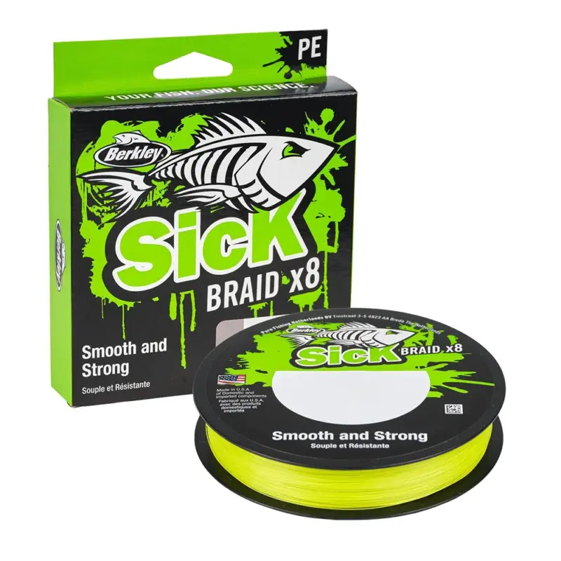 Fir Berkley Sick Braid, Flame Green, 0.14mm, 150m Calitate înaltă