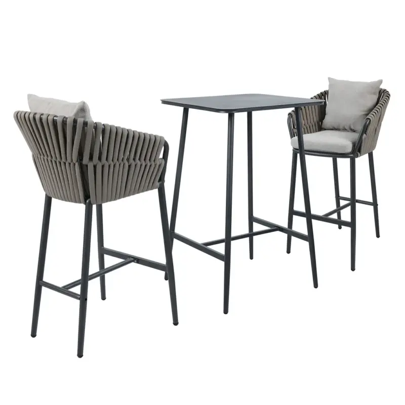 Ofertă de sezon NICOSIA Set mobilier terasă/grădină, 2 scaune bar și masă
