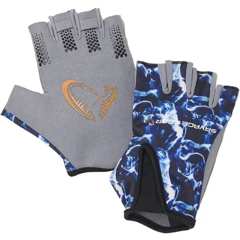 Manusi cu Degete Taiate Savage Gear Marine Sea Blue Livrare gratuită