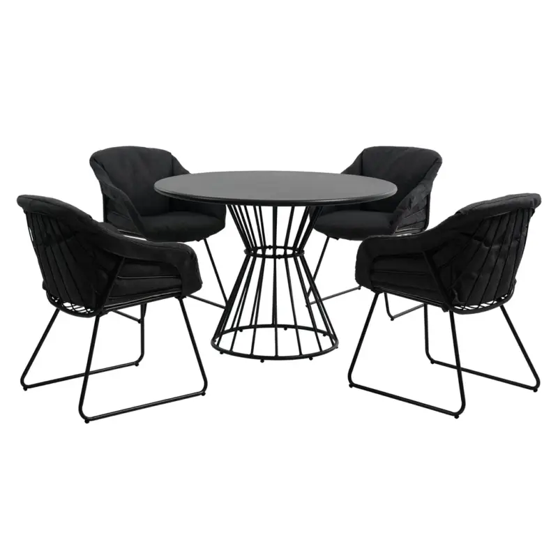 Vezi acum ROYAL Set mobilier terasă/grădină, 4 scaune și masă