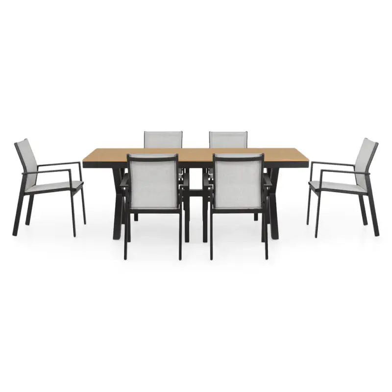 BAHIA/BARIA Set mobilier terasă/grădină, masă și 6 scaune Bestseller