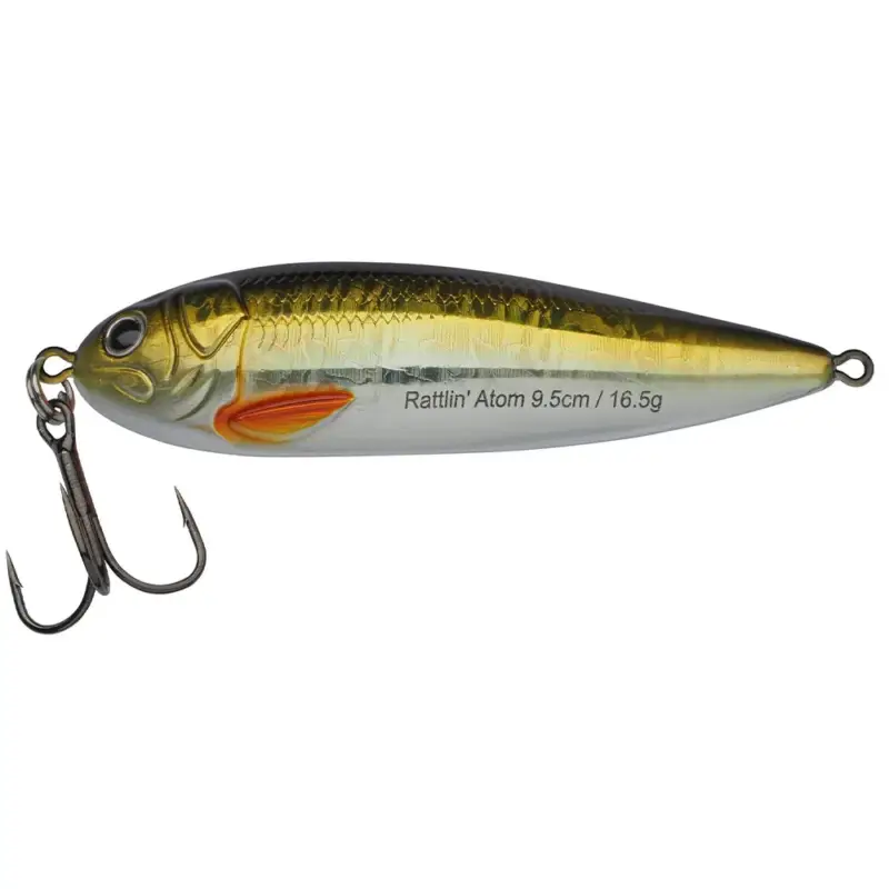 Lingurita Abu Garcia Rattlin’ Atom, Golden Roach, 9.5cm, 16.5g Calitate înaltă
