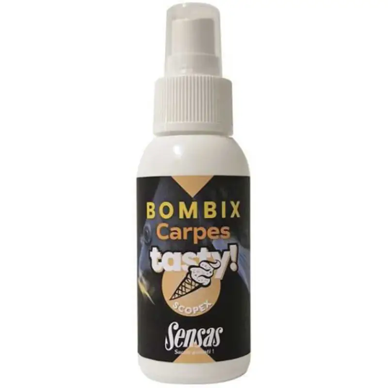 Disponibil imediat Atractant spray Sensas Bombix Carp Tasty, Scopex, 75ml