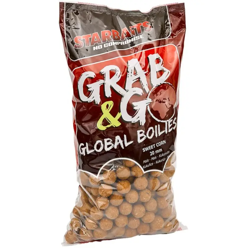 Discount Boilies Starbaits Grab & Go Global, Sweet Corn, 24mm, 2.5kg