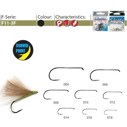 Carlige Gamakatsu Forjate F11-3F BL, 25buc/plic Expediere rapidă