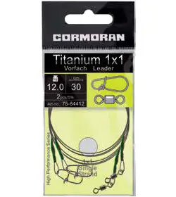 STRUNA TITANIUM CU VARTEJ SI AGRAFA 20CM/8KG 2BUC/PL Vezi acum