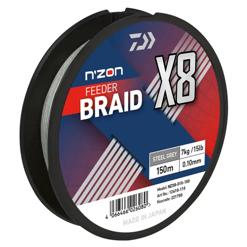 Comandă acum Fir Daiwa N’Zon X8 Braid, 0.12mm, 150m