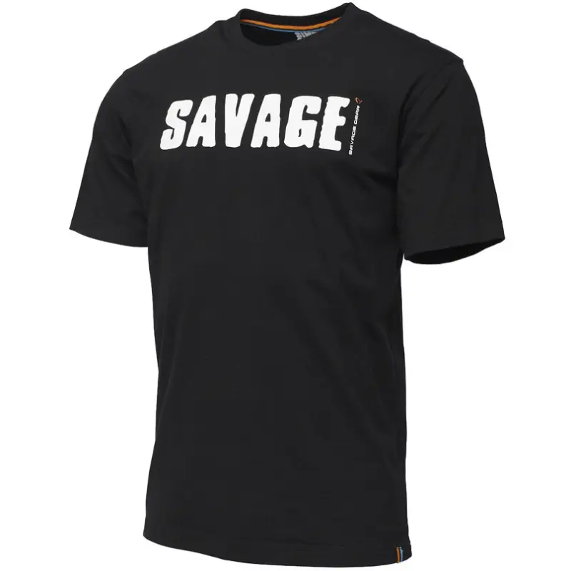 Disponibil imediat Tricou Savage Gear Simply Black Logo-Tee