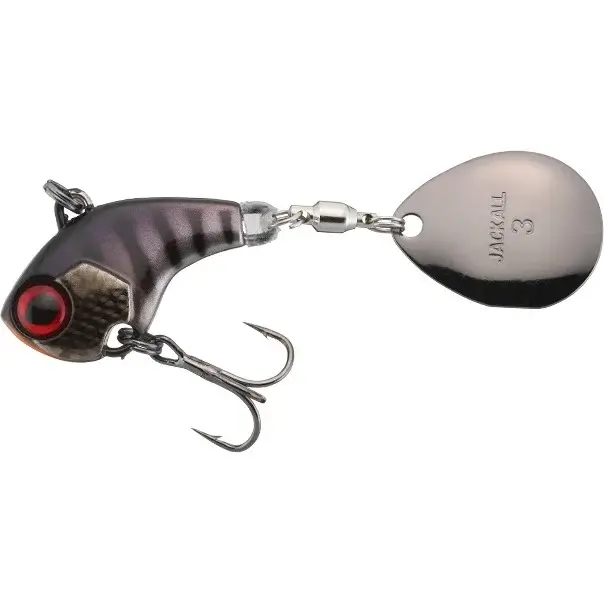 Spinnertail Jackall Deracoup Spinner, Muddy Black, 14g Ofertă limitată