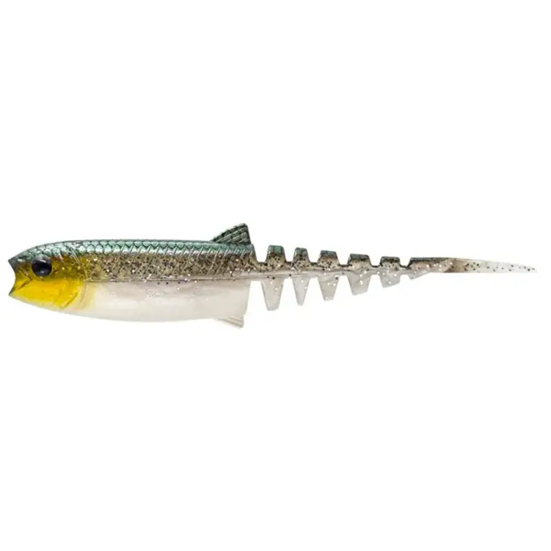 Shad Savage Gear Cannibal Minnow V-Tail, Green Silver, 10cm, 6.5g, 4buc Nu rata