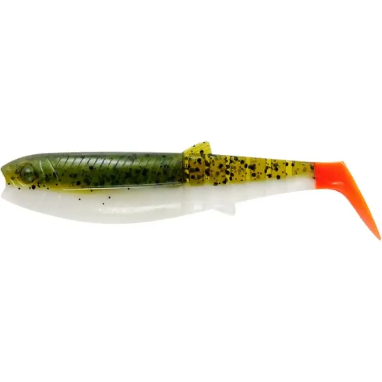 Shad Savage Gear Cannibal Shad, Olive Hot Orange, 15cm, 33g, 2buc Plată securizată