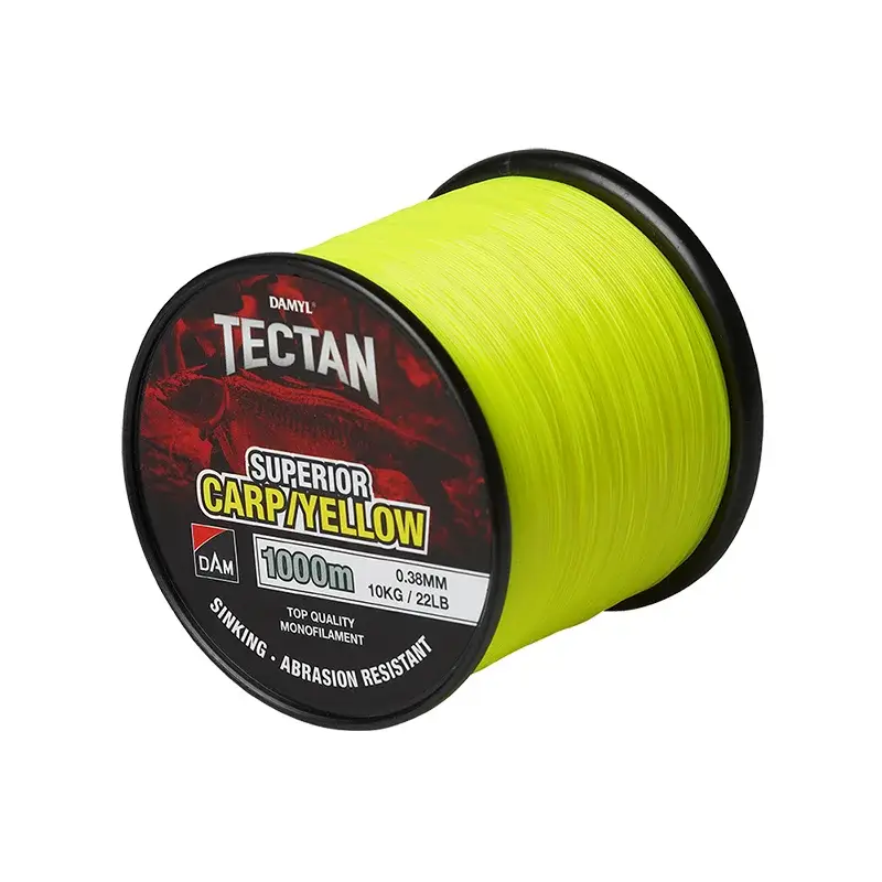 Fir monofilament DAM Tectan Superior Carp, Galben, 0.38mm, 1000m Calitate înaltă