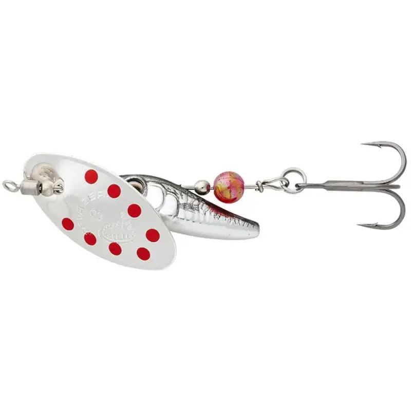 Lingurita rotativa Savage Gear Sticklebait Spinner, nr.2, Dirty Silver Red, 7.3g Discount