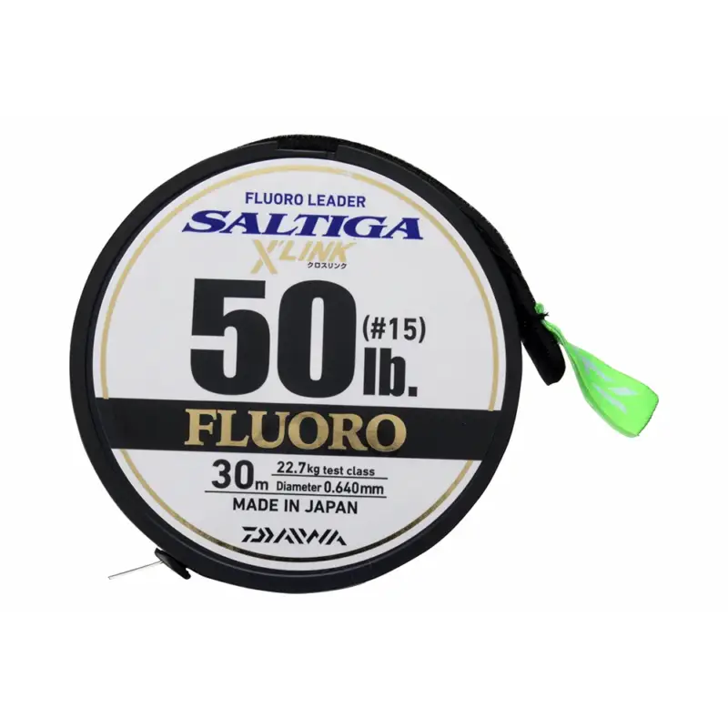 Fir Daiwa Saltiga X’Link Fluorocarbon Leader, 0.43mm, 30m Calitate înaltă