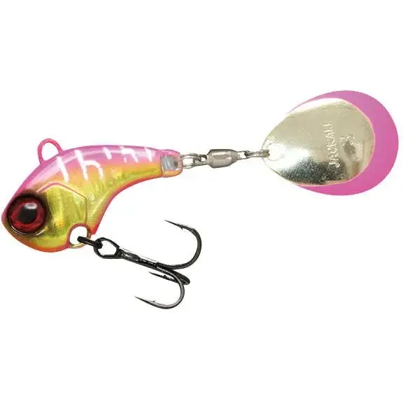 Chilipir Spinnertail Jackall Deracoup Spinner, HL Pink Gold, 14g