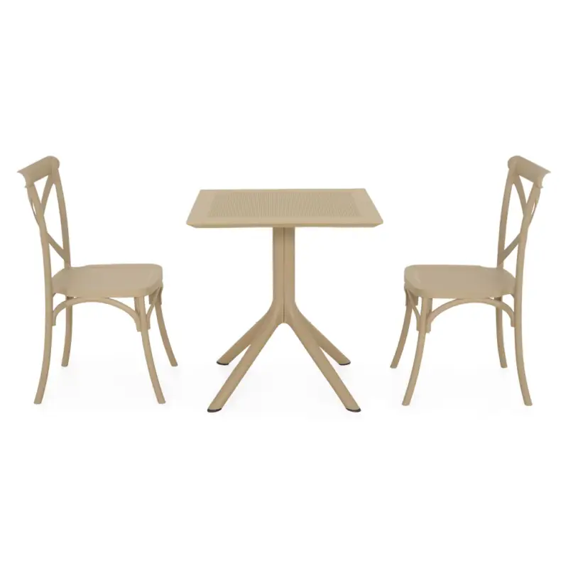Expediere rapidă TIPPUS/SUCCOR Set mobilier terasă/grădină, 2 scaune și masă