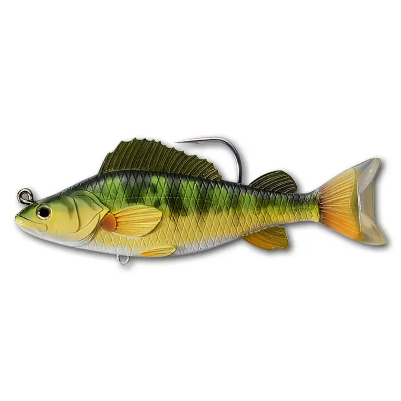 Swimbait LiveTarget Yellow Perch, Yellow Green, 14cm, 35g Livrare rapidă