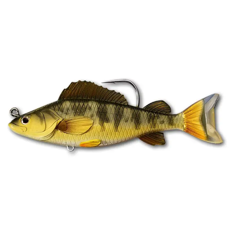 Ofertă limitată Swimbait LiveTarget Yellow Perch, Gold Olive, 11.5cm, 21g