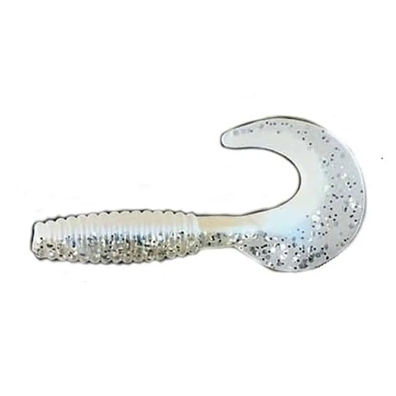 Ofertă exclusivă Grub Nomura Vibra Tail, Light Blue Silver Glitter, 7cm, 3.5g, 10buc