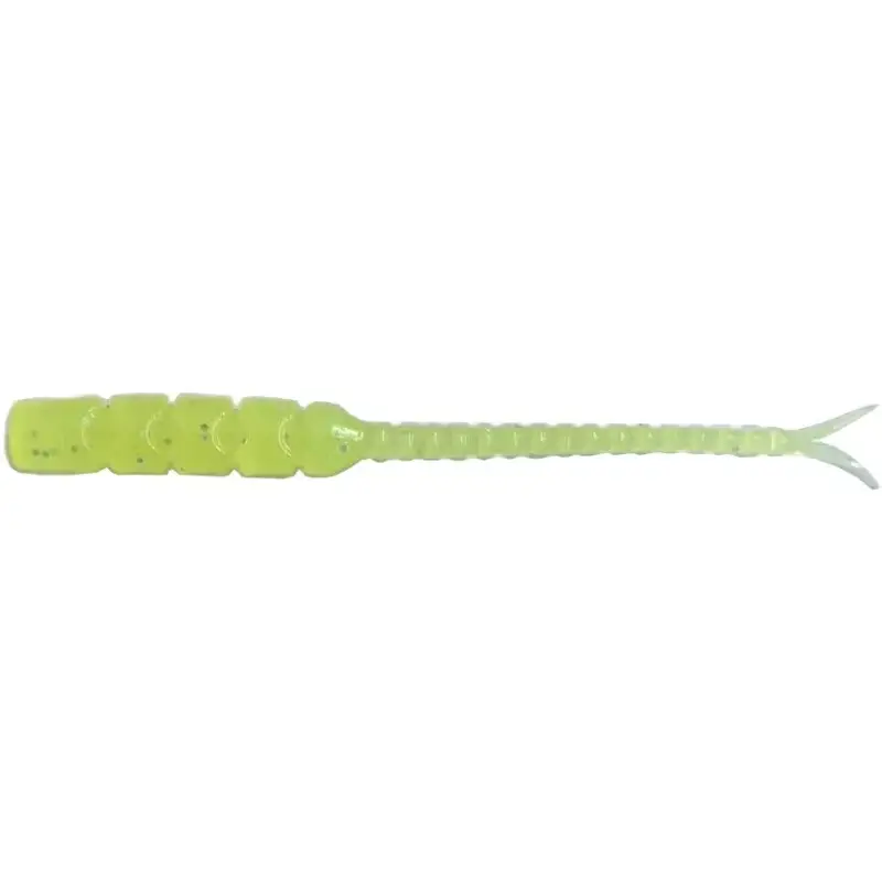 Lichidare de stoc Grub Mustad Aji Micro Bachi, Clear Chartreuse, 5cm, 12buc