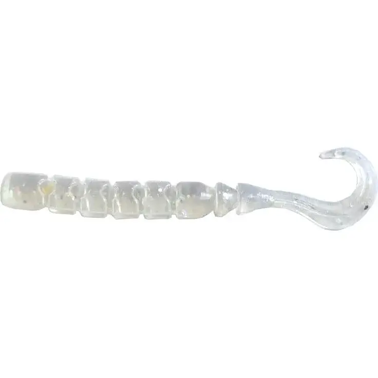 Plată securizată Grub Mustad Aji Finesse Micro, Clear Rainbow Glitter, 6.3cm, 12buc