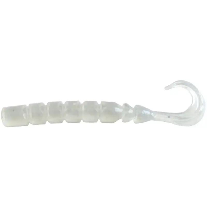 Grub Mustad Aji Finesse Micro, Clear Luminous Silver Glitter, 6.3cm, 12buc Preț redus
