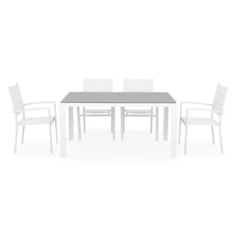 Calitate înaltă ENCORE/DRESDEN Set mobilier terasă/grădină, 4 scaune și masă