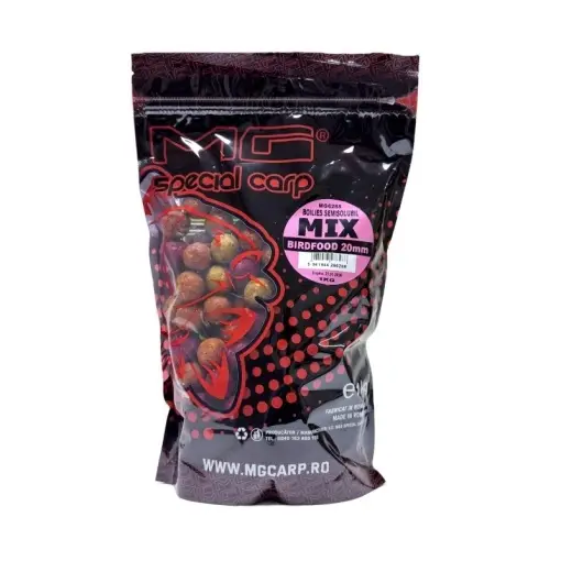 Boilies Mg Special Carp Semisolubil Mix Birdfood 20mm, 1kg Preț mic