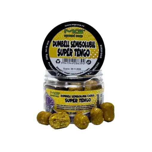 Bestseller Boilies Mg Special Carp Dumbell Semisolubil Super Tengo 14-18mm, 200g