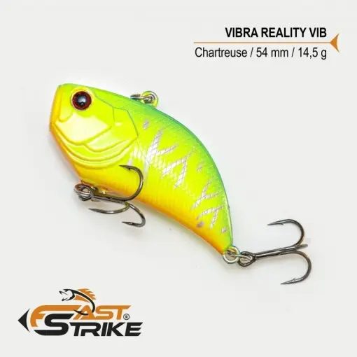 Vobler Fast Strike Vibra Reality VIB, Chartreuse C, 5.4cm, 14.5g Ofertă limitată