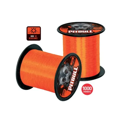 Fir Monofilament Carp Zoom Pitbull High UV, Orange, 1000m Plată securizată