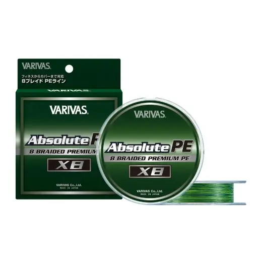 Ofertă Fir Textil Varivas Absolute Premium PE X8, Marking Green, 150m