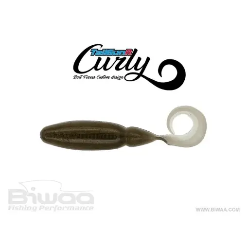 Reducere specială Shad Biwaa TailGunr Curly Bronze Ayu 9cm, 7buc/plic