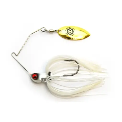 Spinnerbait Raid Level Spin Pino Single Willow, Pearl White, 7g Livrare rapidă