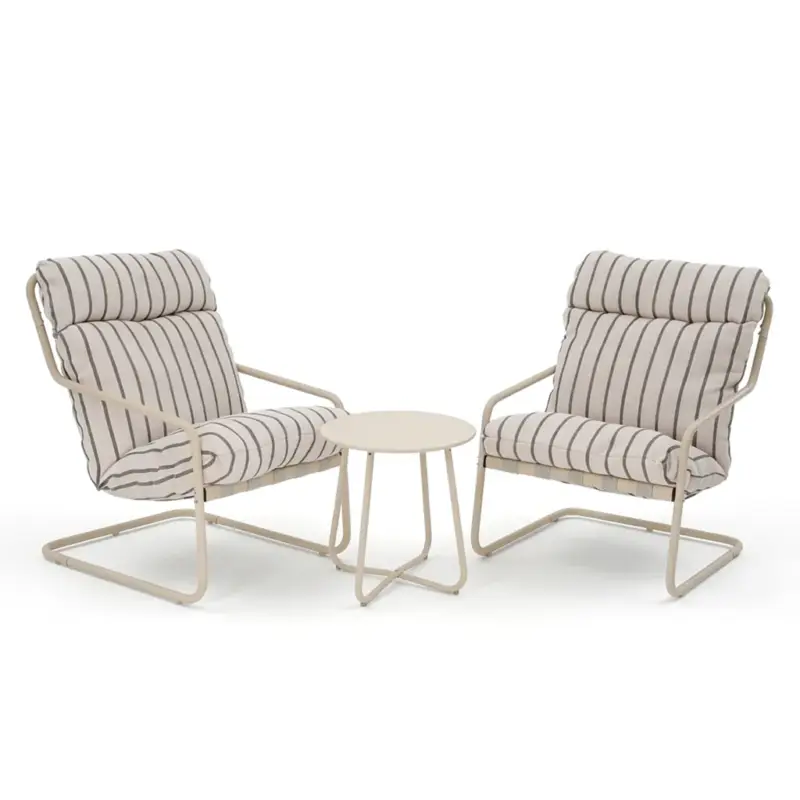 KORO Set mobilier terasă/grădină, 2 fotolii și măsuță Promoție