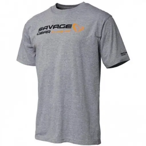 Tricou Savage Gear Signature Logo Gray Melange Cumpără acum